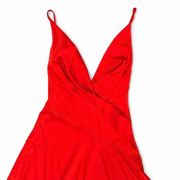 ASOS Bold Red Asymmetrical Dress - Picture 5 of 8